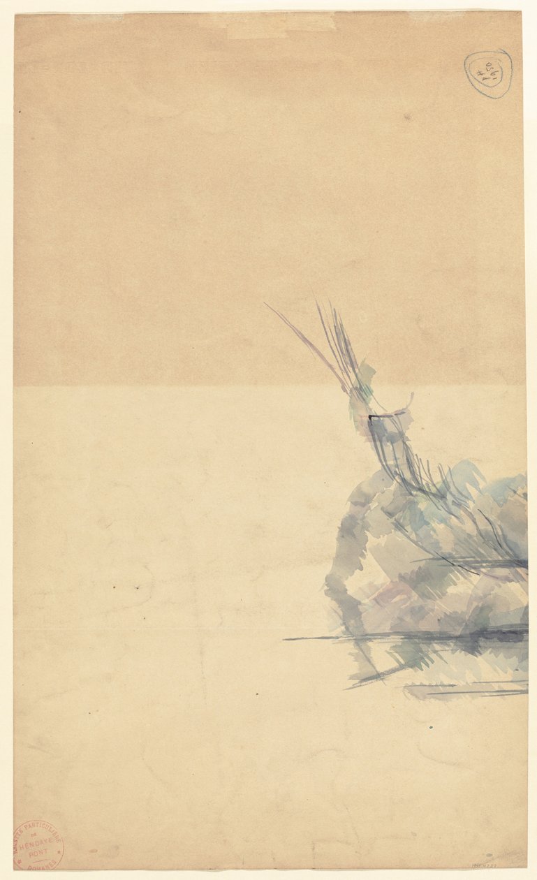 Bir Kaya Çalışması [verso] by Paul Cézanne