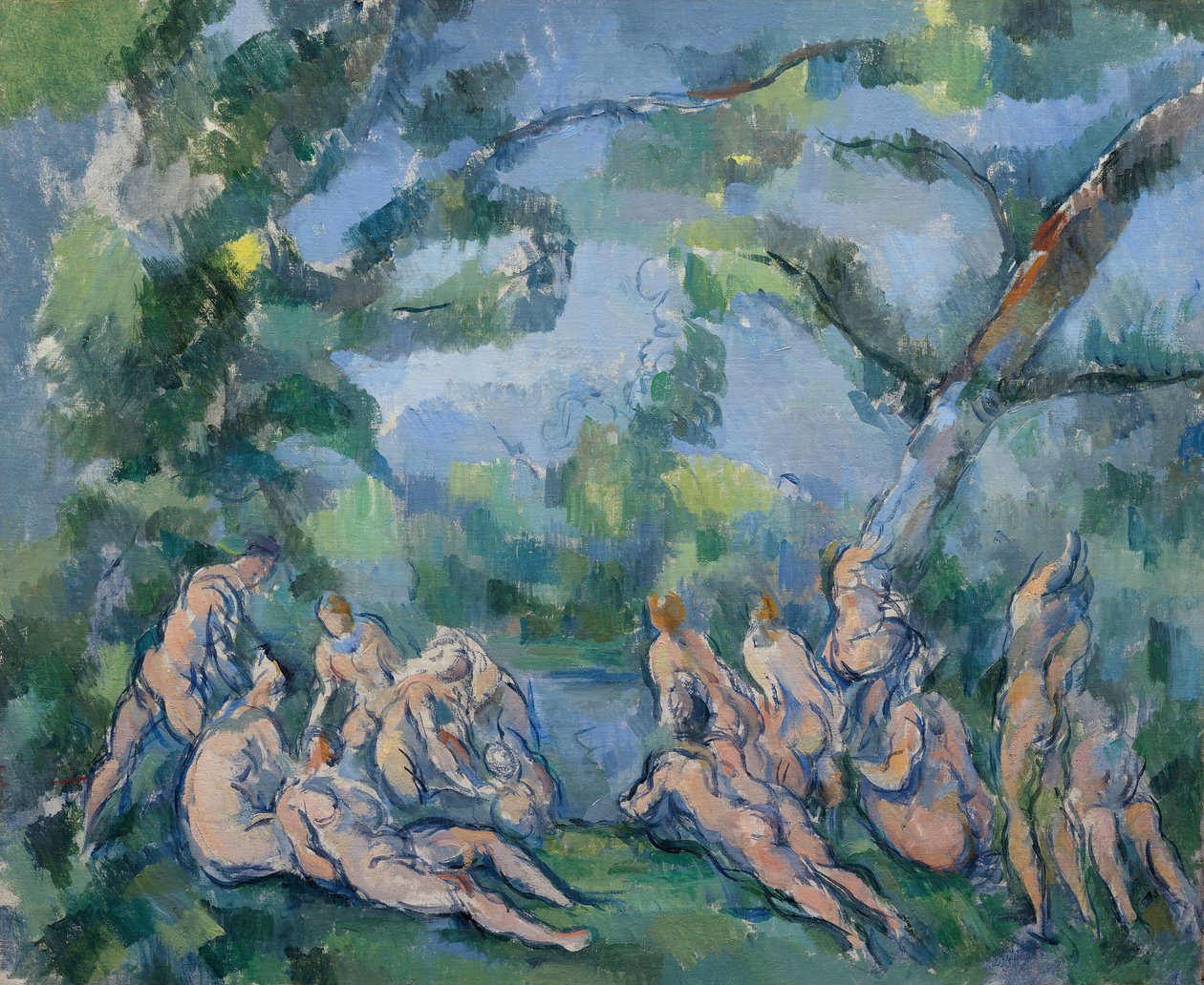 Yıkananlar, 18991904. by Paul Cézanne