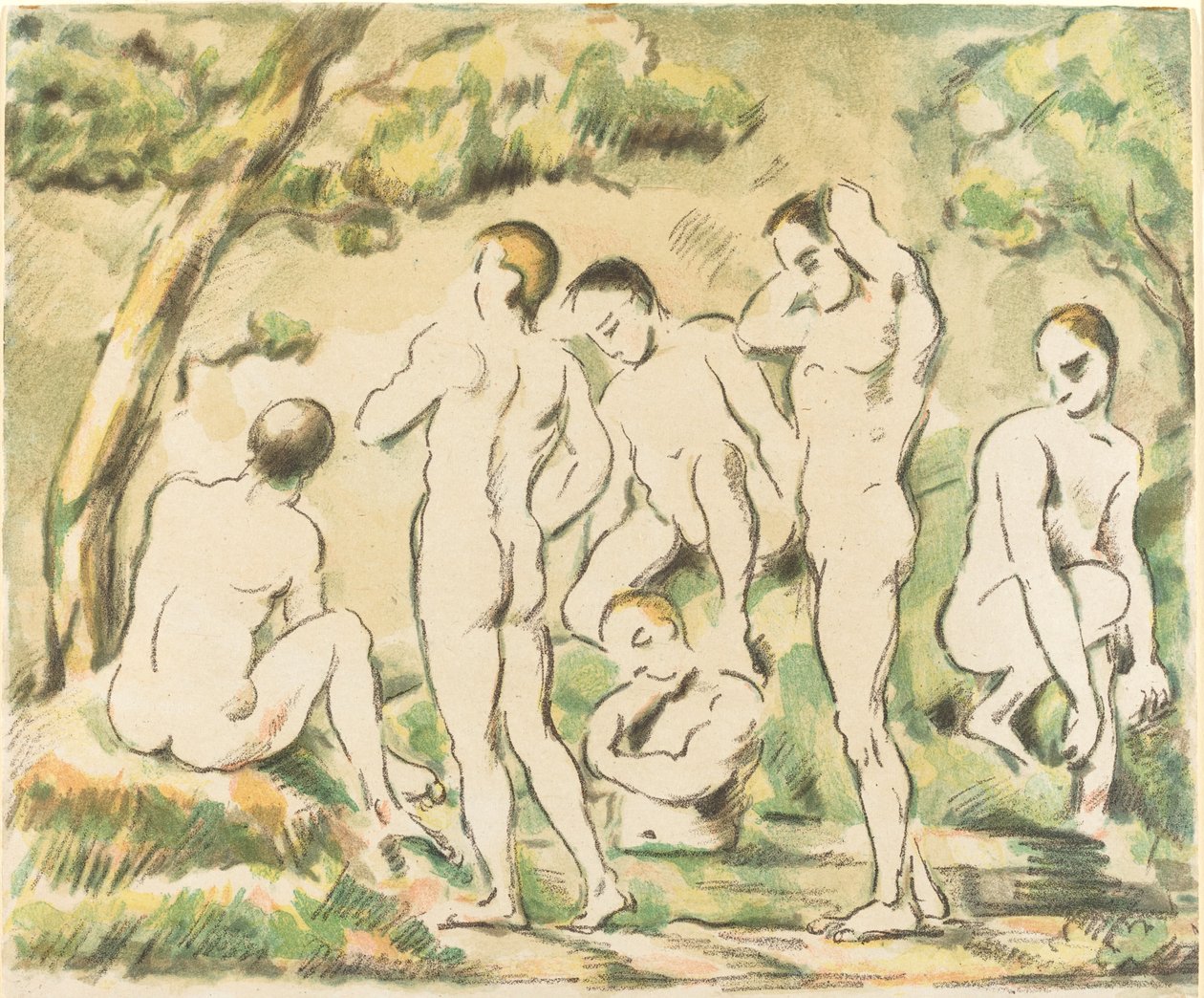 Yıkananlar Küçük Tabak, 1897. by Paul Cézanne