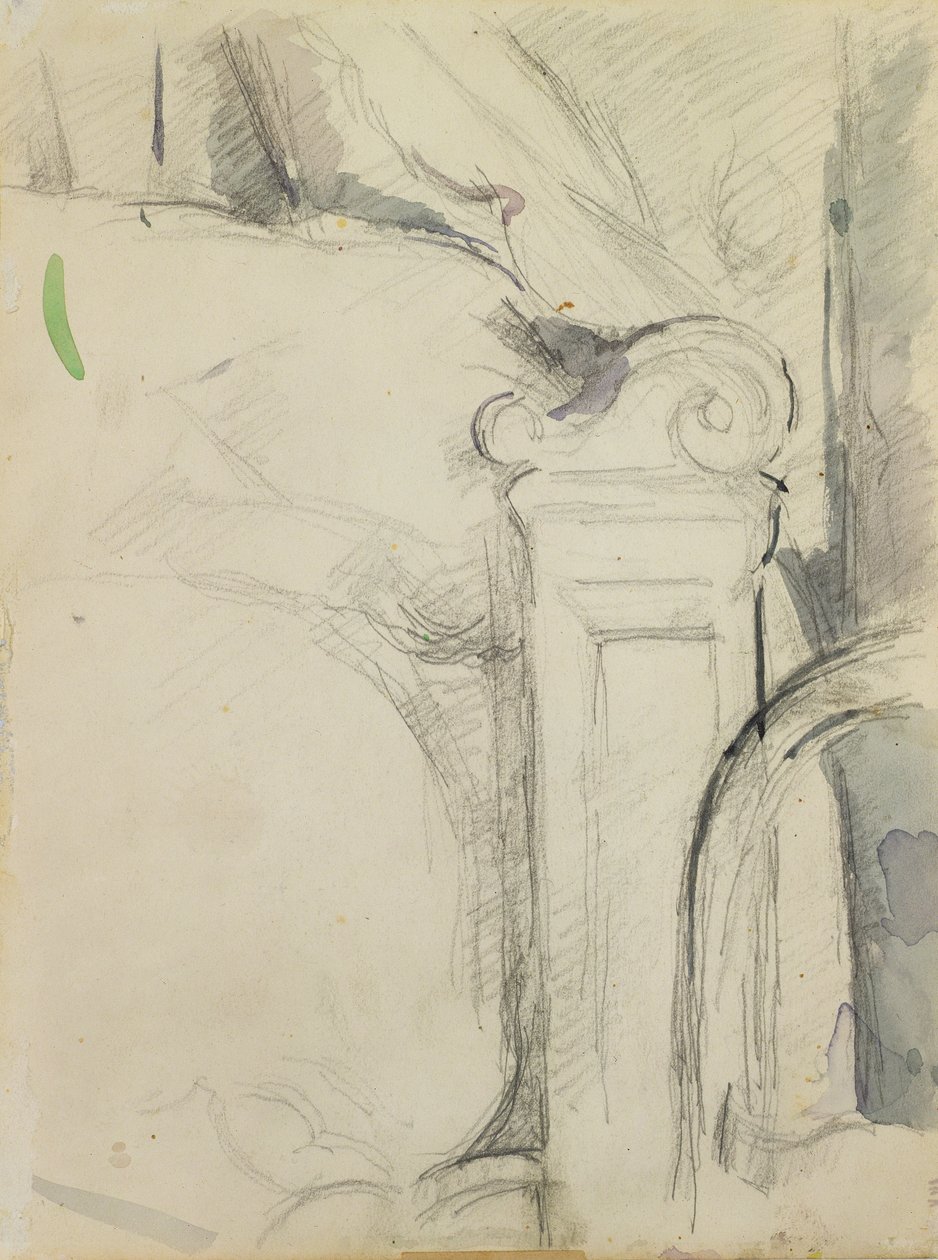 Karyola (kağıt üzerine kalem & wc) by Paul Cézanne