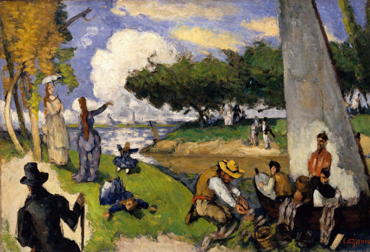 Balıkçılar Fantastik Sahne, ca. 1875. by Paul Cézanne