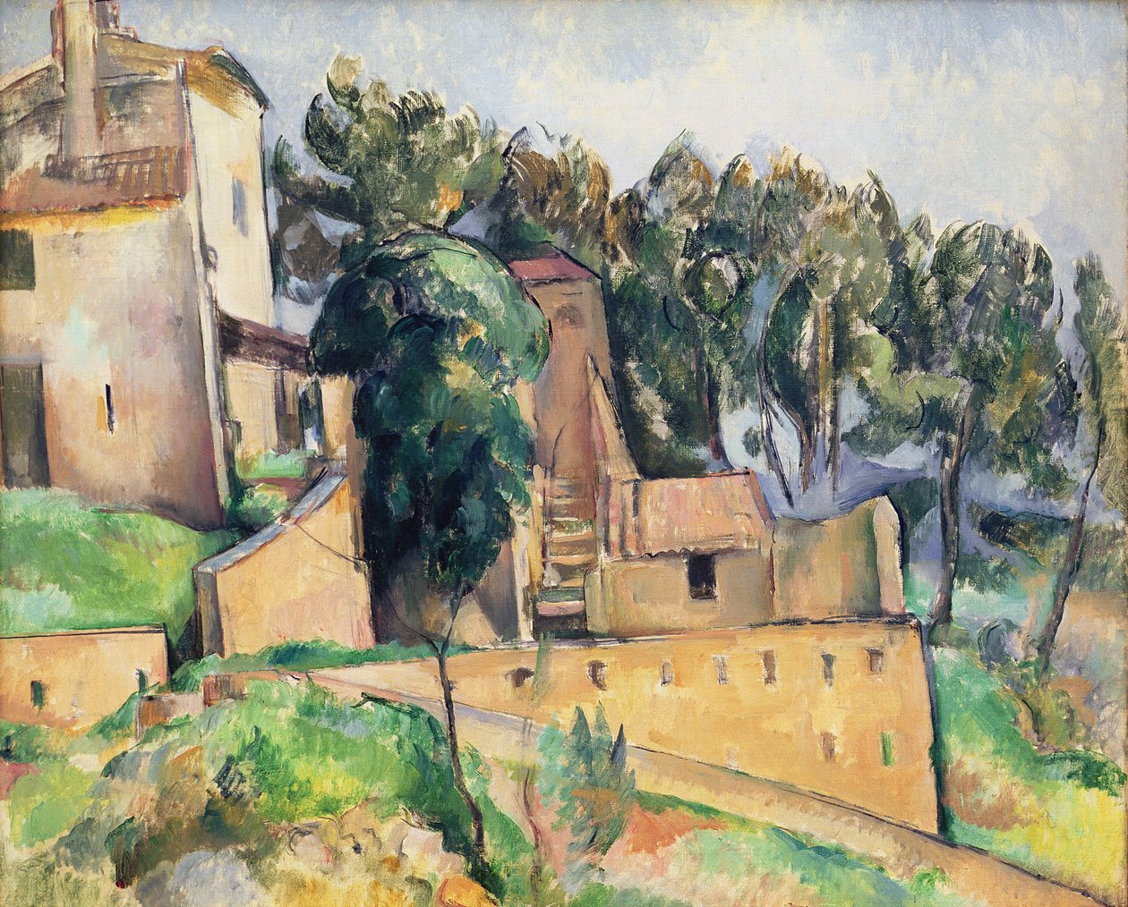 The House at Bellevue, 1890-92  by Paul Cézanne
