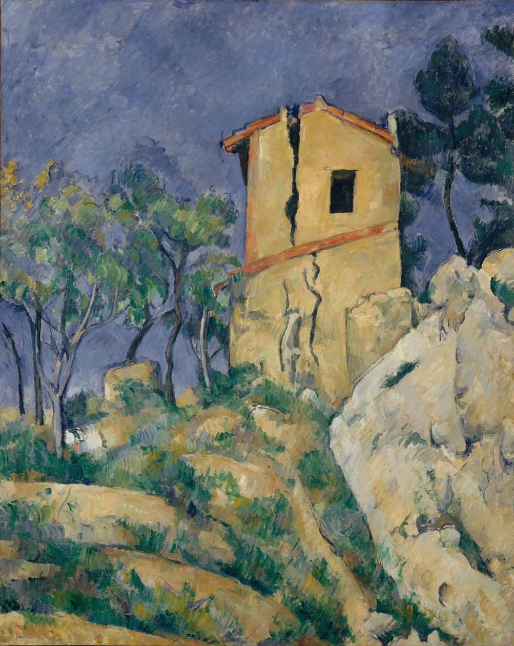 Duvarları Çatlamış Ev, 1892-94. by Paul Cézanne