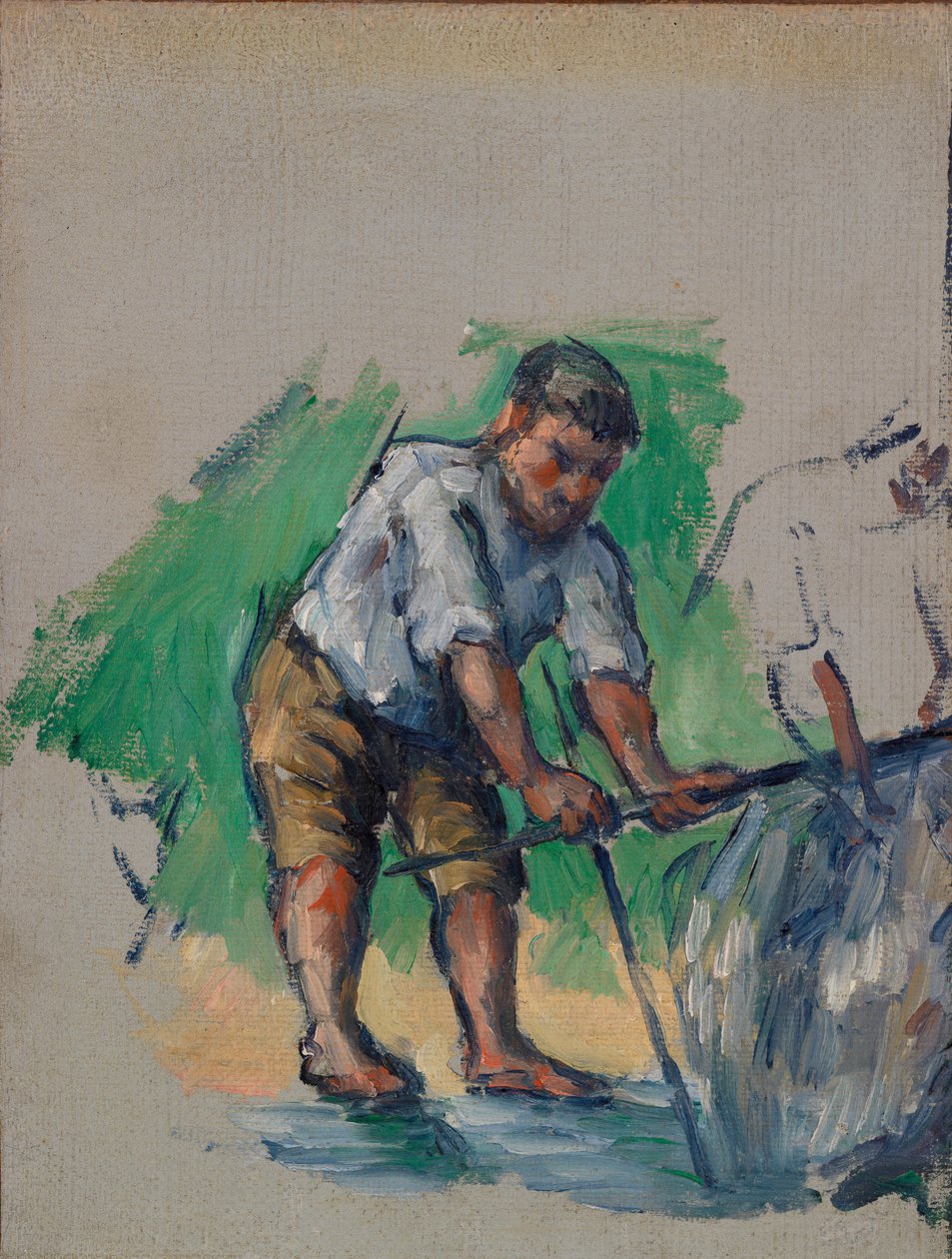 Kuyu Delici (Le Foreur) by Paul Cézanne
