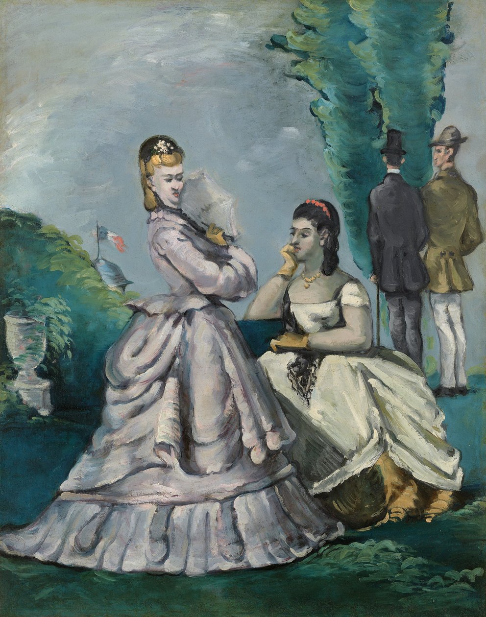 konuşma, 1870-71 by Paul Cézanne