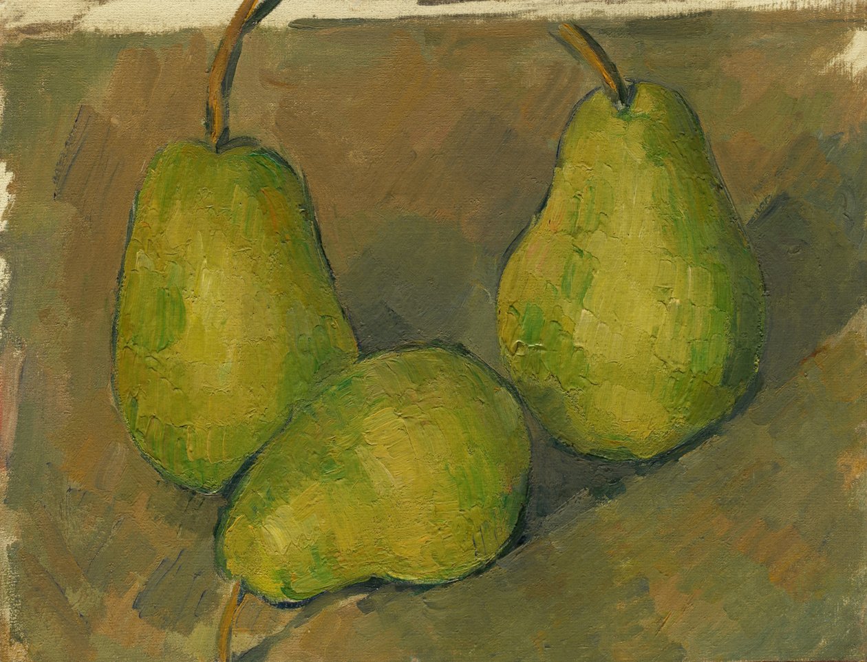 üç armut by Paul Cézanne