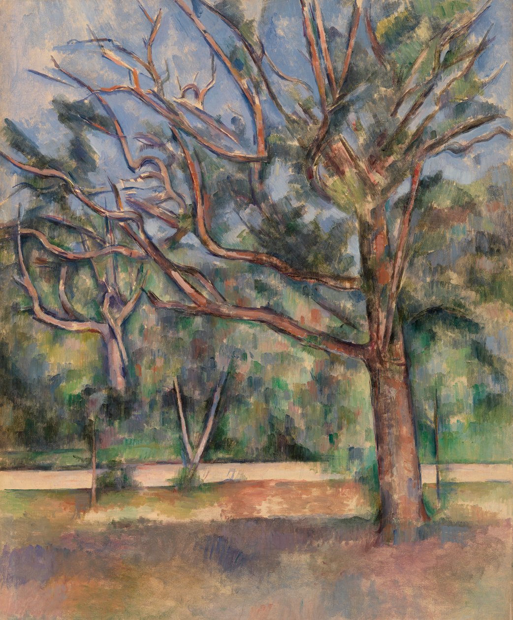 Ağaçlar ve Yol (Arbres et route) by Paul Cézanne