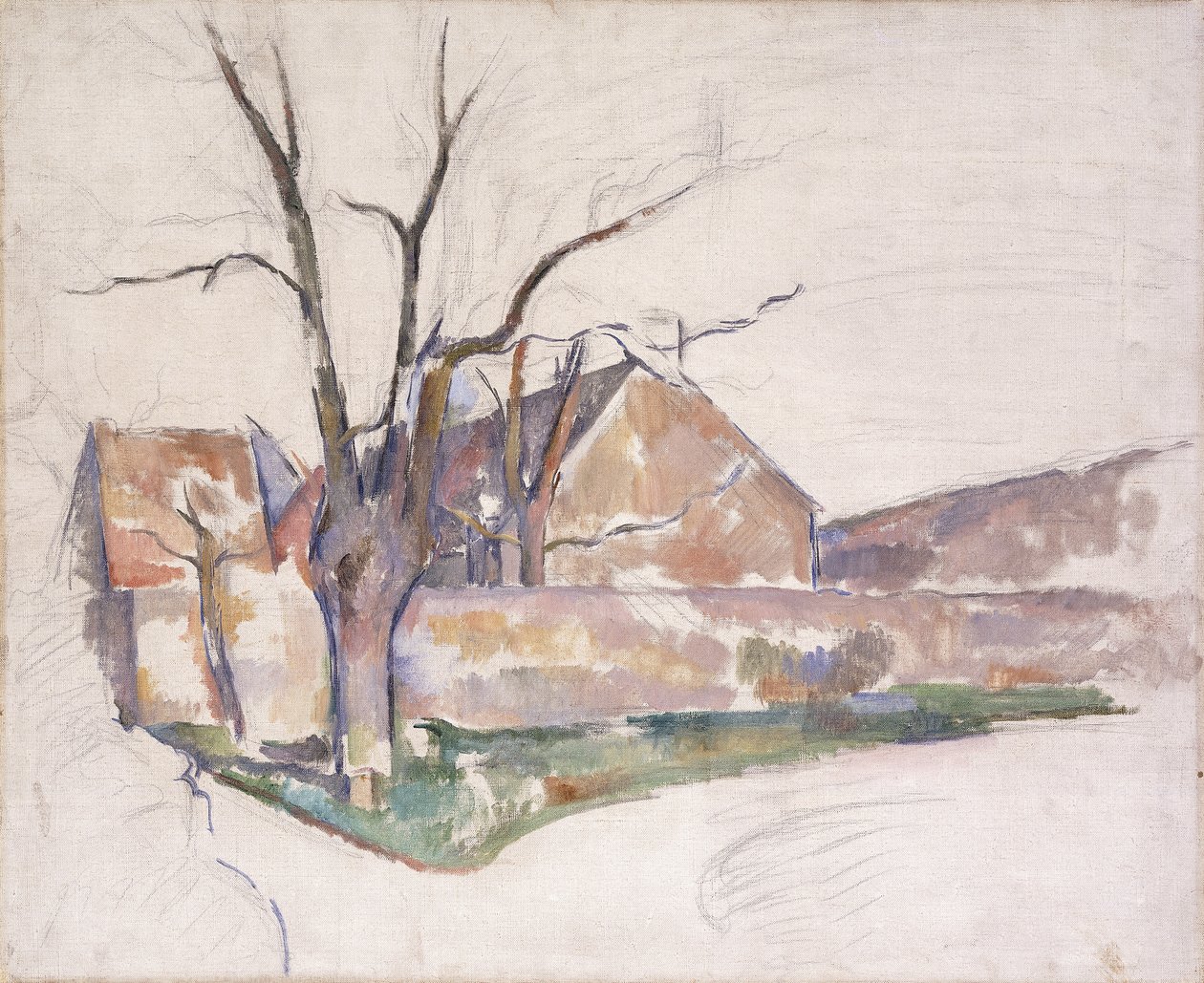 Kış Manzarası, c.1885 by Paul Cézanne