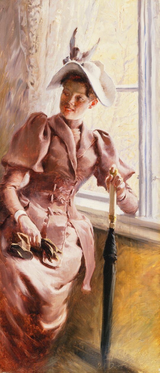 Pencerede, 1892 by Paul Fischer