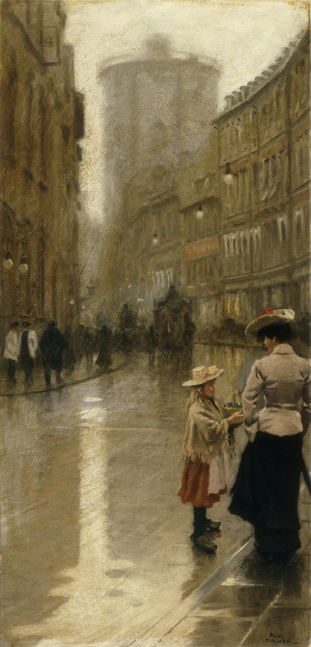 genç Çiçek Satıcısı, by Paul Fischer