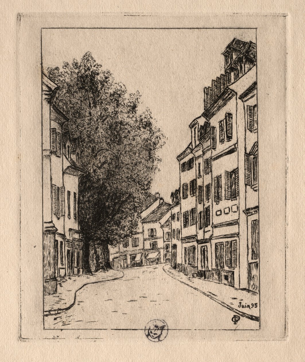 Altı Gravür: Notre Dame, Pontoise, 1895. by Paul Gachet