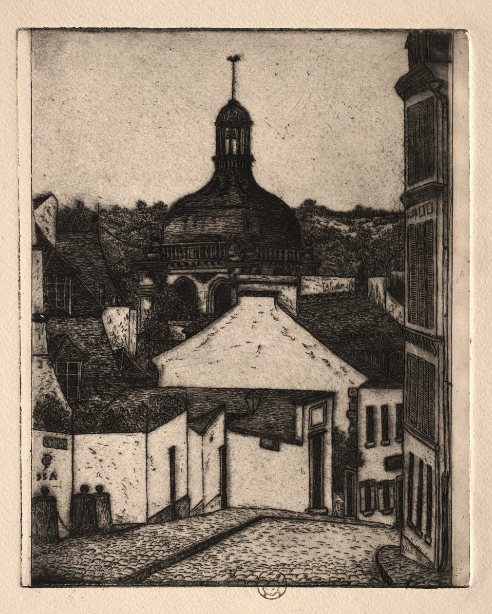 Altı Gravür: Notre Dame Caddesi, Pontoise by Paul Gachet