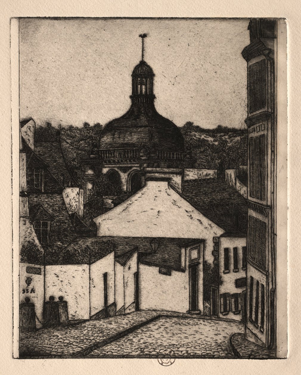 Altı Gravür: Notre Dame Caddesi, Pontoise, 1895. by Paul Gachet