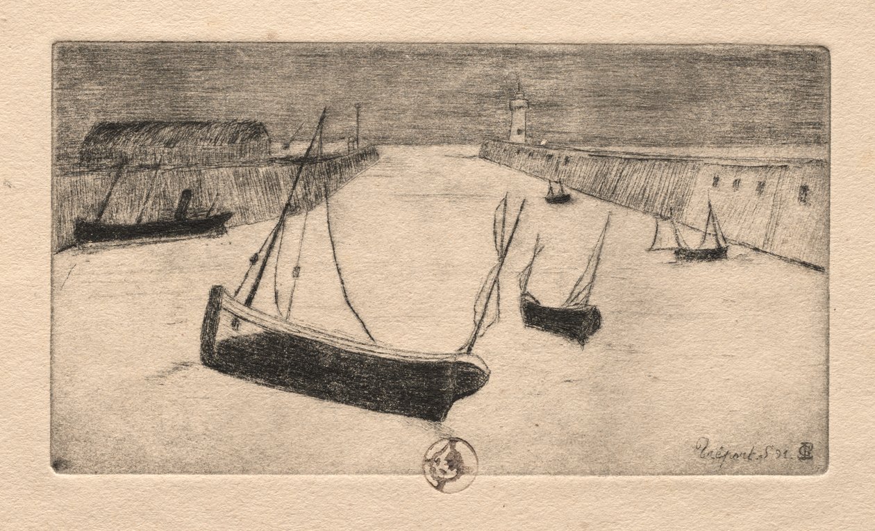 Altı Gravür: Treport by Paul Gachet