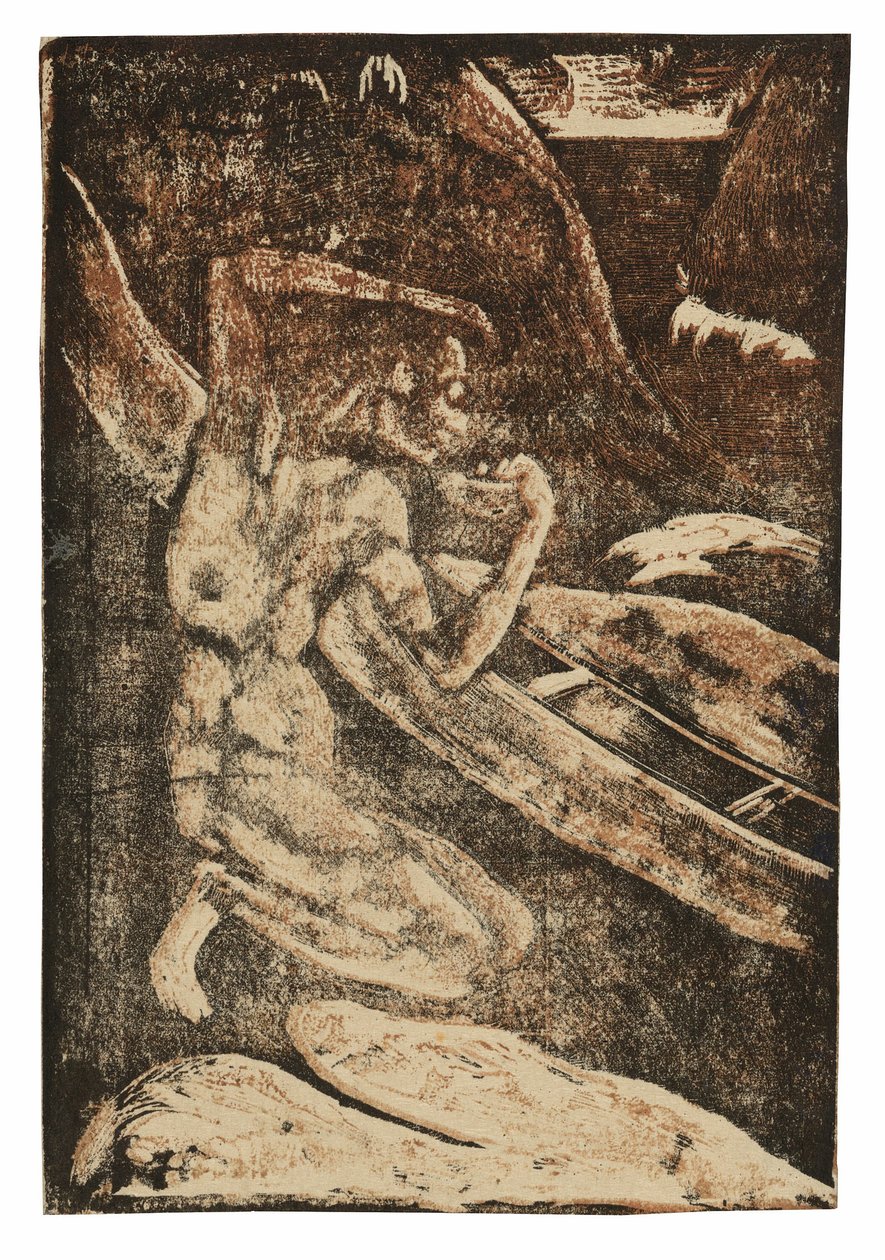 Kanosunun Yanında İçen Bir Balıkçı by Paul Gauguin