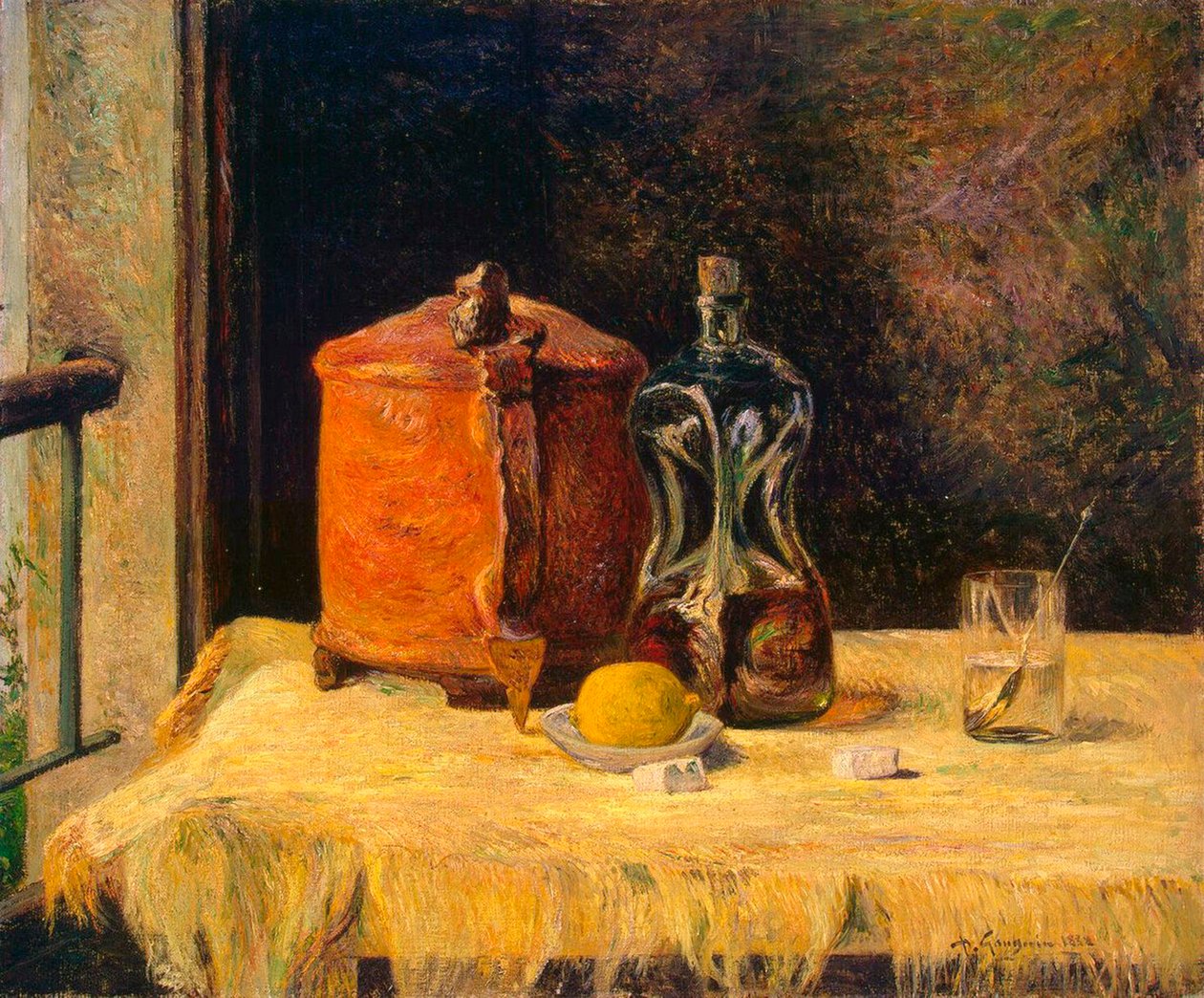 Pencerede, 1882. by Paul Gauguin