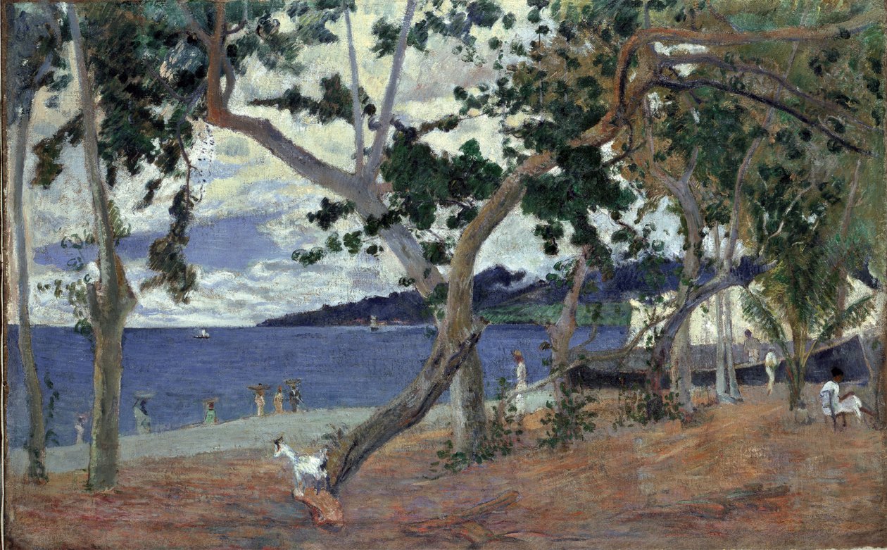 Deniz kıyısında, Martinik. by Paul Gauguin