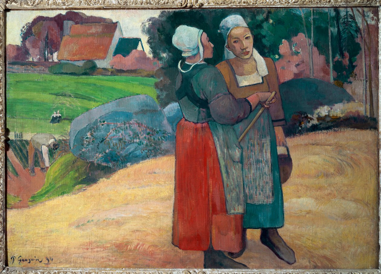 Breton köylüleri (tuval üzerine yağlı boya by Paul Gauguin