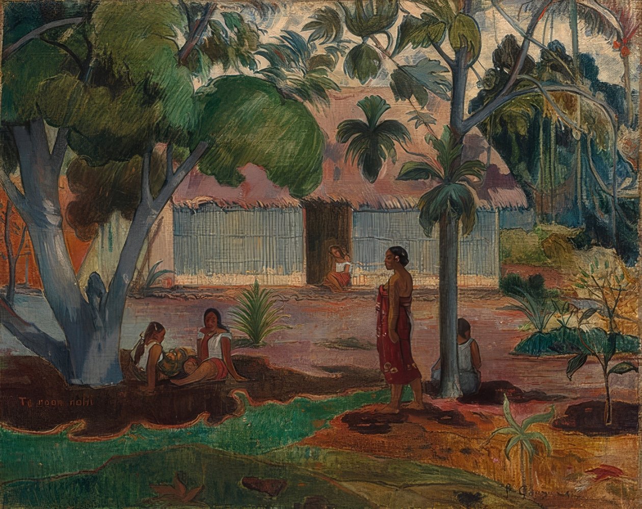 Büyük ağaç. 1891 by Paul Gauguin