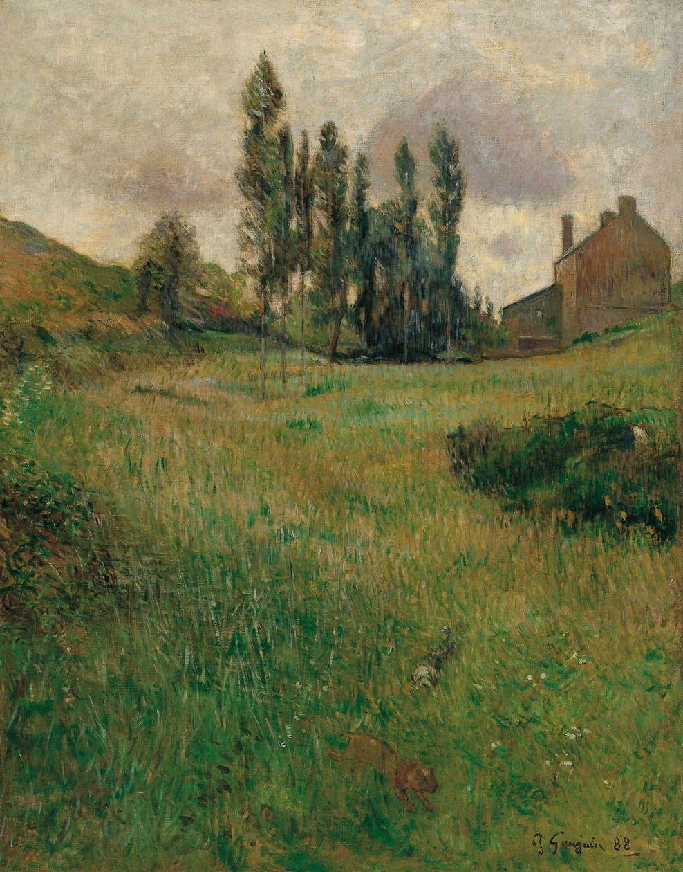 Çayırda Koşan Köpekler, 1888 by Paul Gauguin