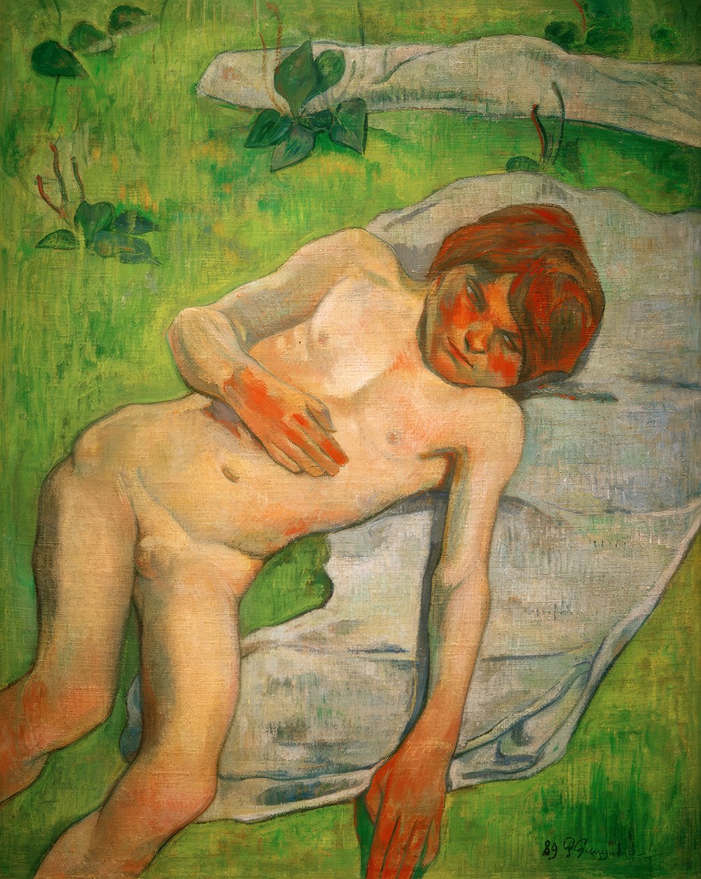 Bir Breton çocuğu by Paul Gauguin