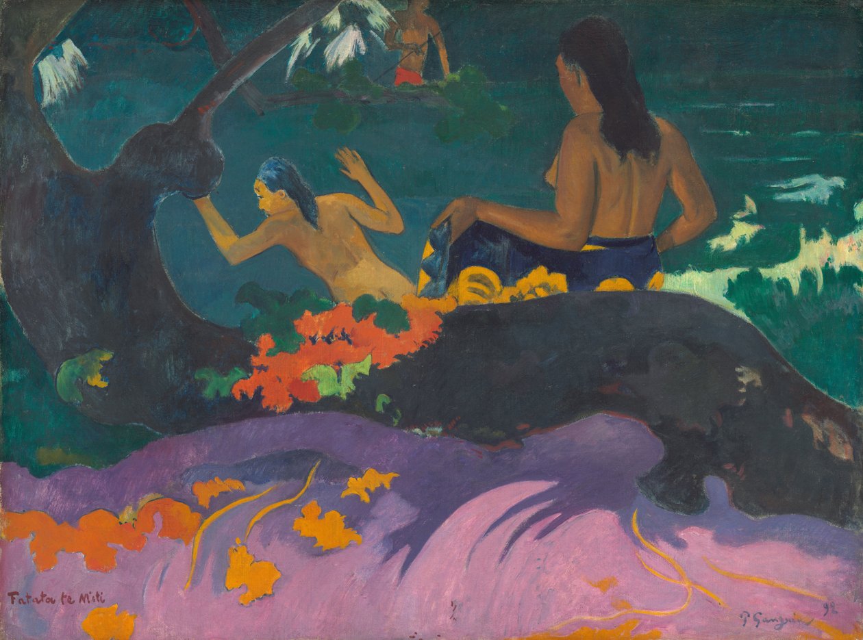 Rüyanın Yanında (Deniz Kenarında) by Paul Gauguin