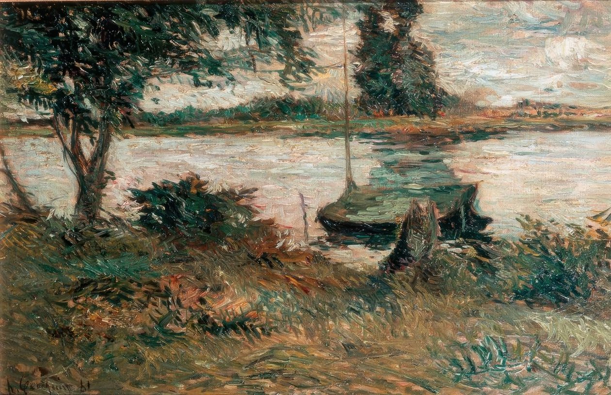 nehir kıyısı by Paul Gauguin