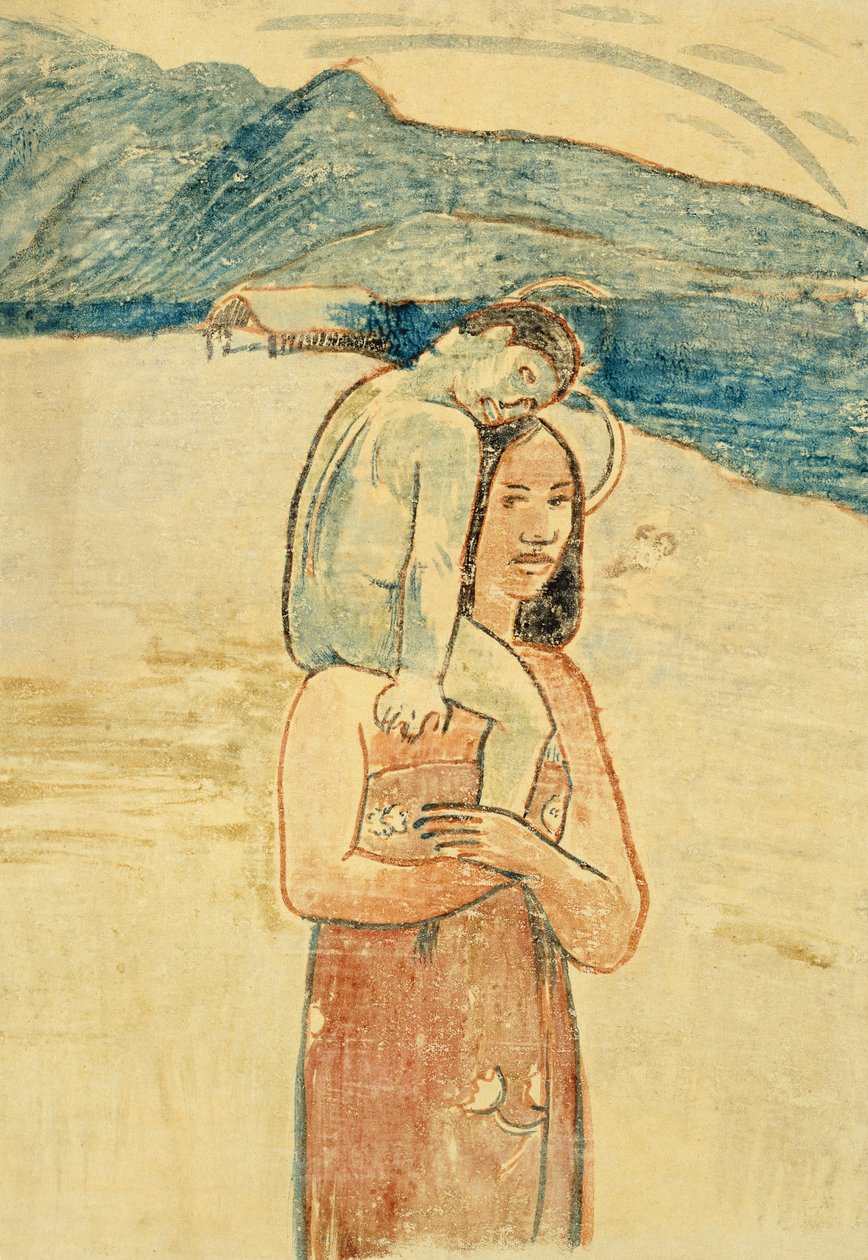 Seni selamlıyorum Maria, c.1894 (lito) by Paul Gauguin