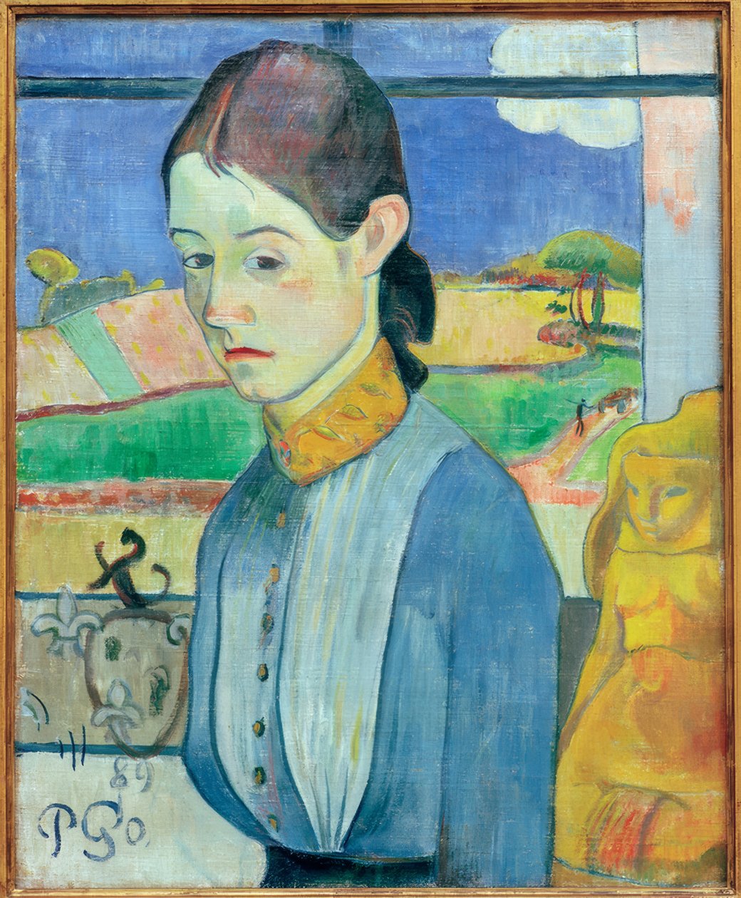 genç Bretonca by Paul Gauguin