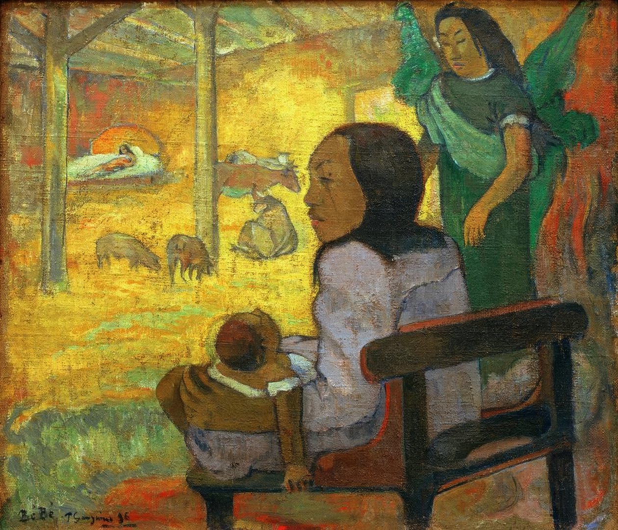 Küçük Çocuk (Tahit Noeli) by Paul Gauguin