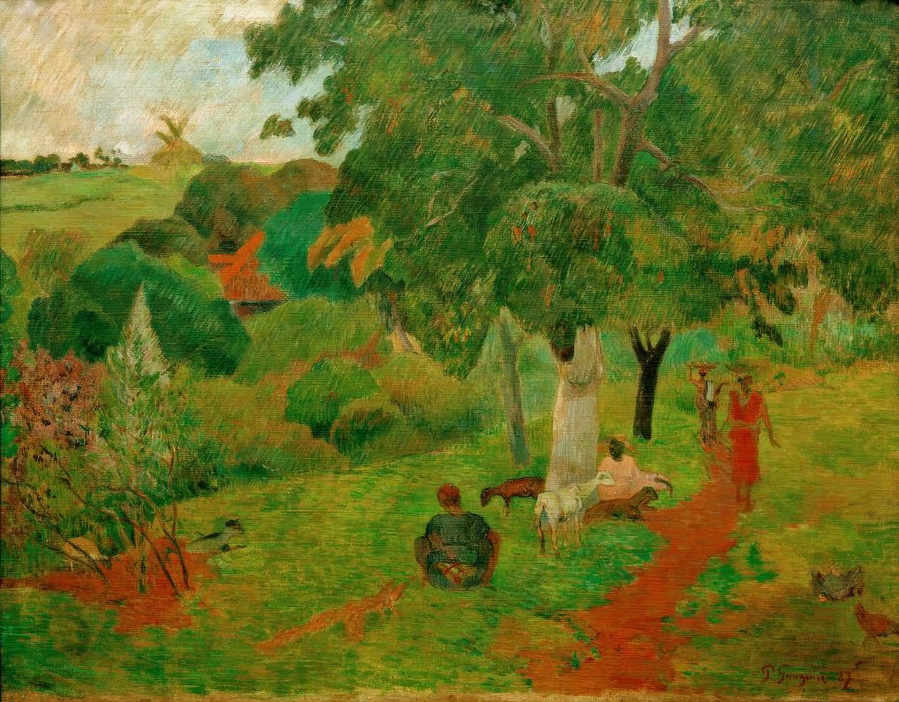 Geliyor ve gidiyor, Martinik by Paul Gauguin