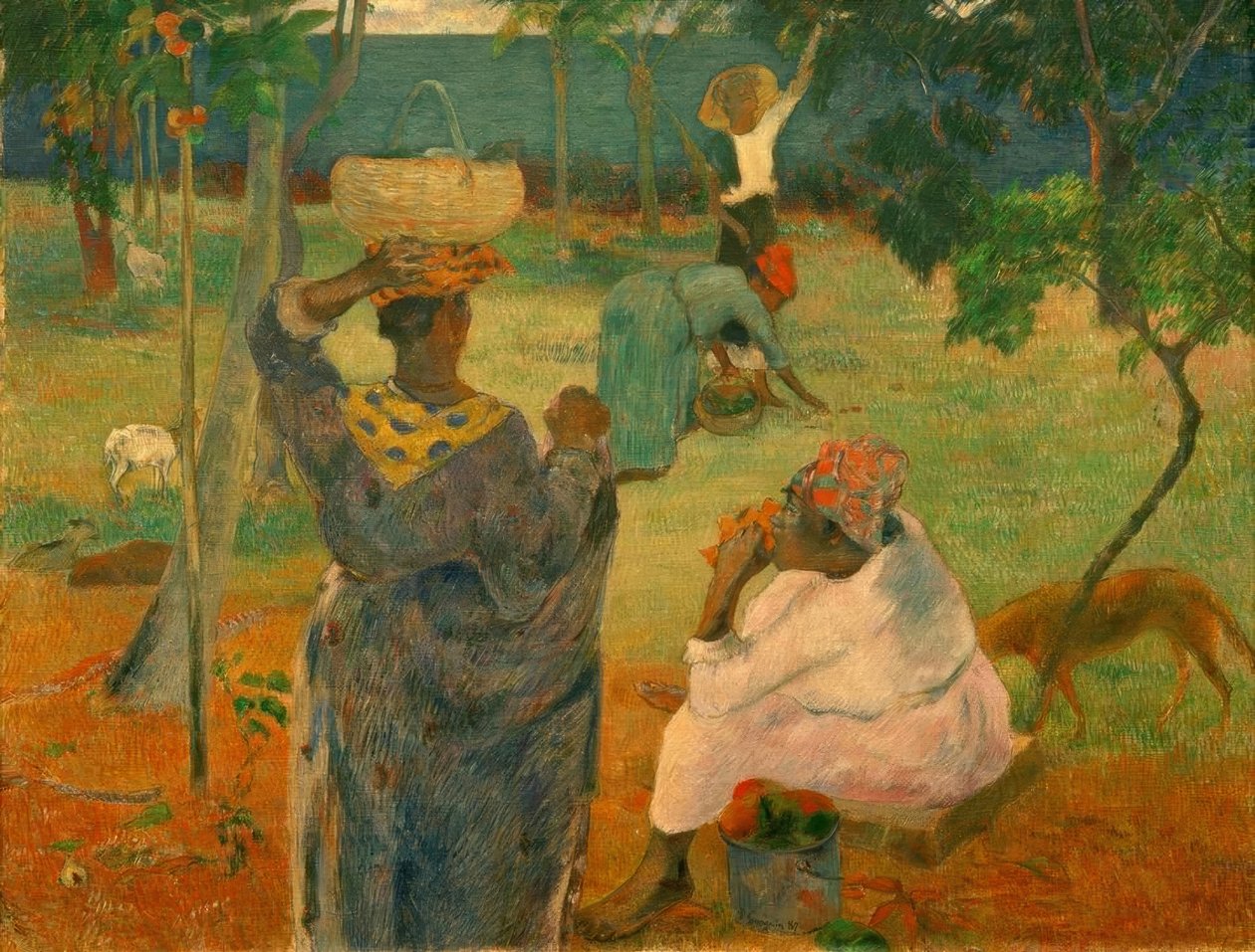 Meyve toplama (veya Mangolar) by Paul Gauguin