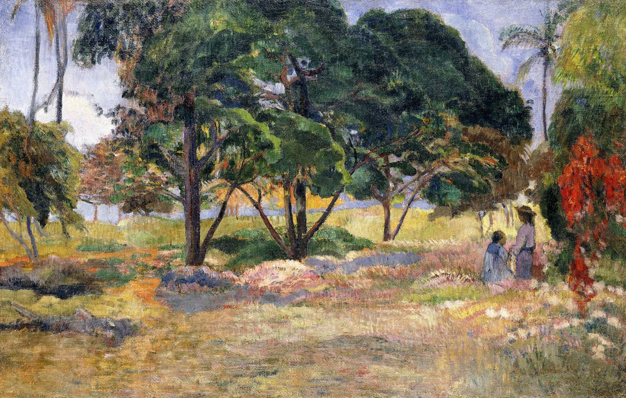 Üç Ağaçlı Manzara, 1892 by Paul Gauguin