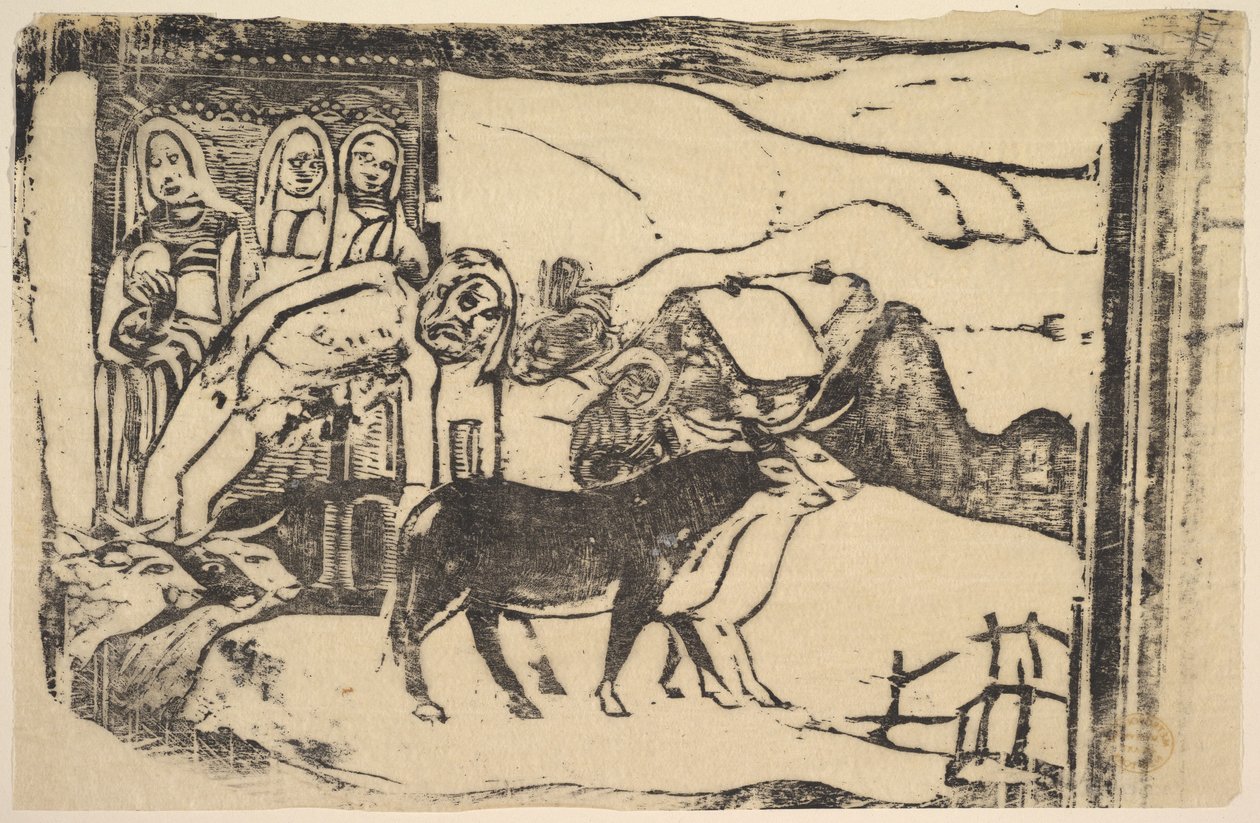 Breton Calvary, 1898-99. by Paul Gauguin