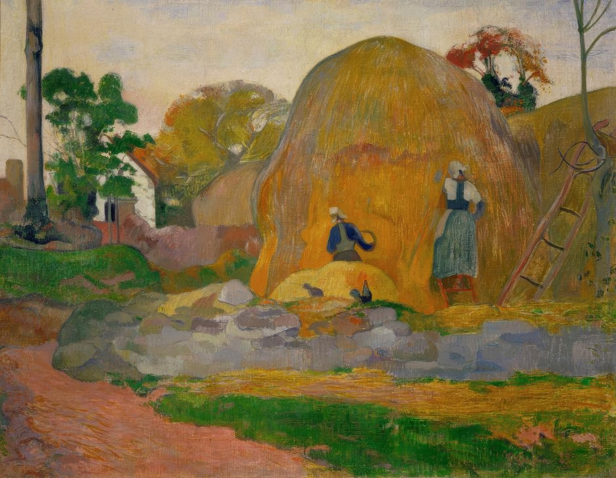 Sarı değirmen taşları veya sarı hasat by Paul Gauguin