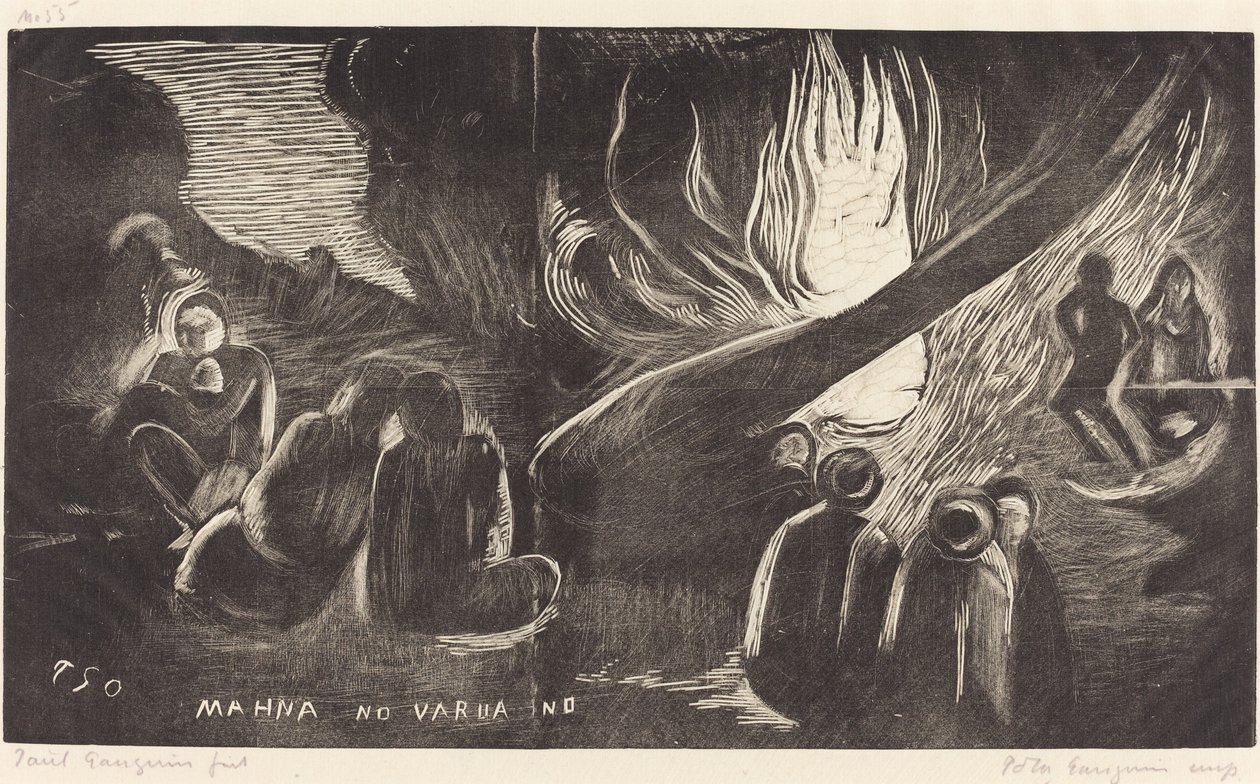 Mahna no Varua Ino (Şeytan Konuşuyor) by Paul Gauguin