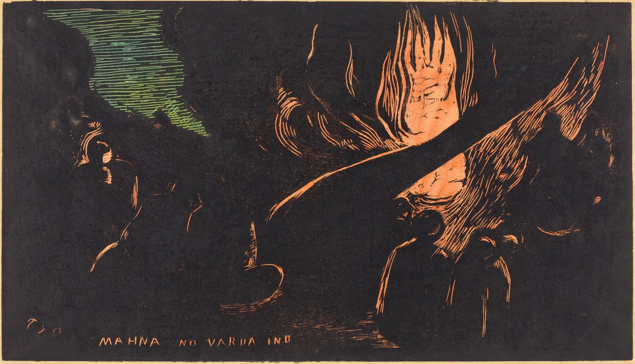 Mahna no Varua Ino (Şeytan Konuşuyor) by Paul Gauguin