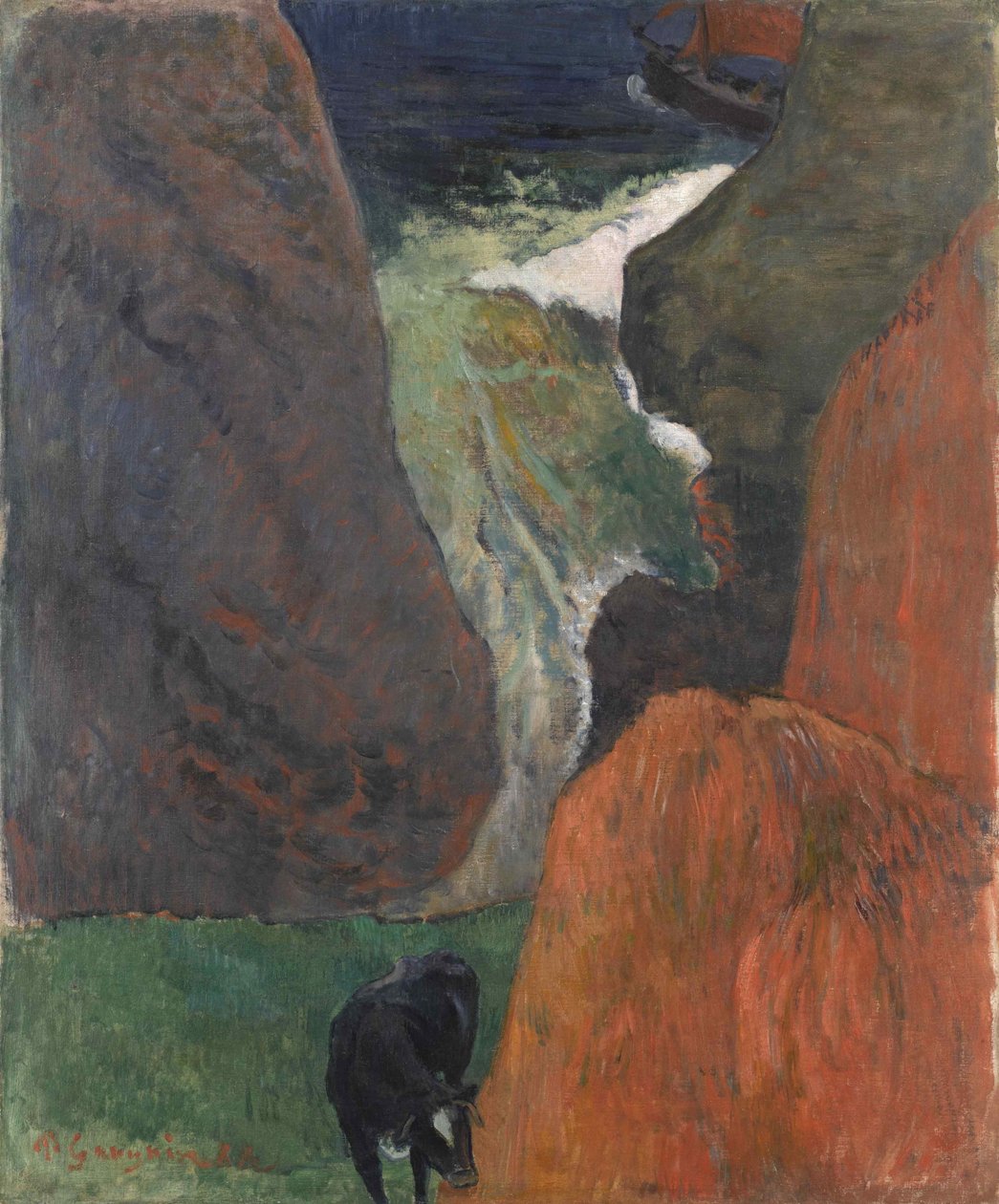 İnekli denizci, 1888. by Paul Gauguin