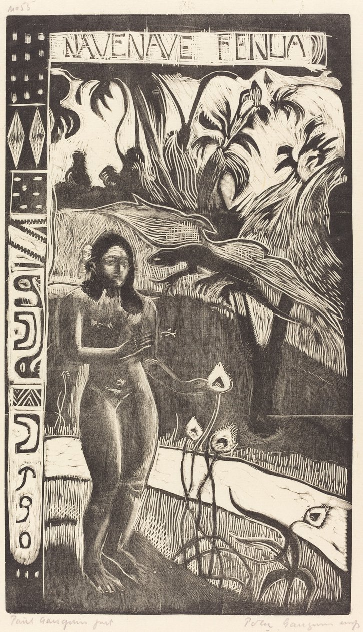 Nave Nave Fenua Keyifli Arazi, 18941895. by Paul Gauguin
