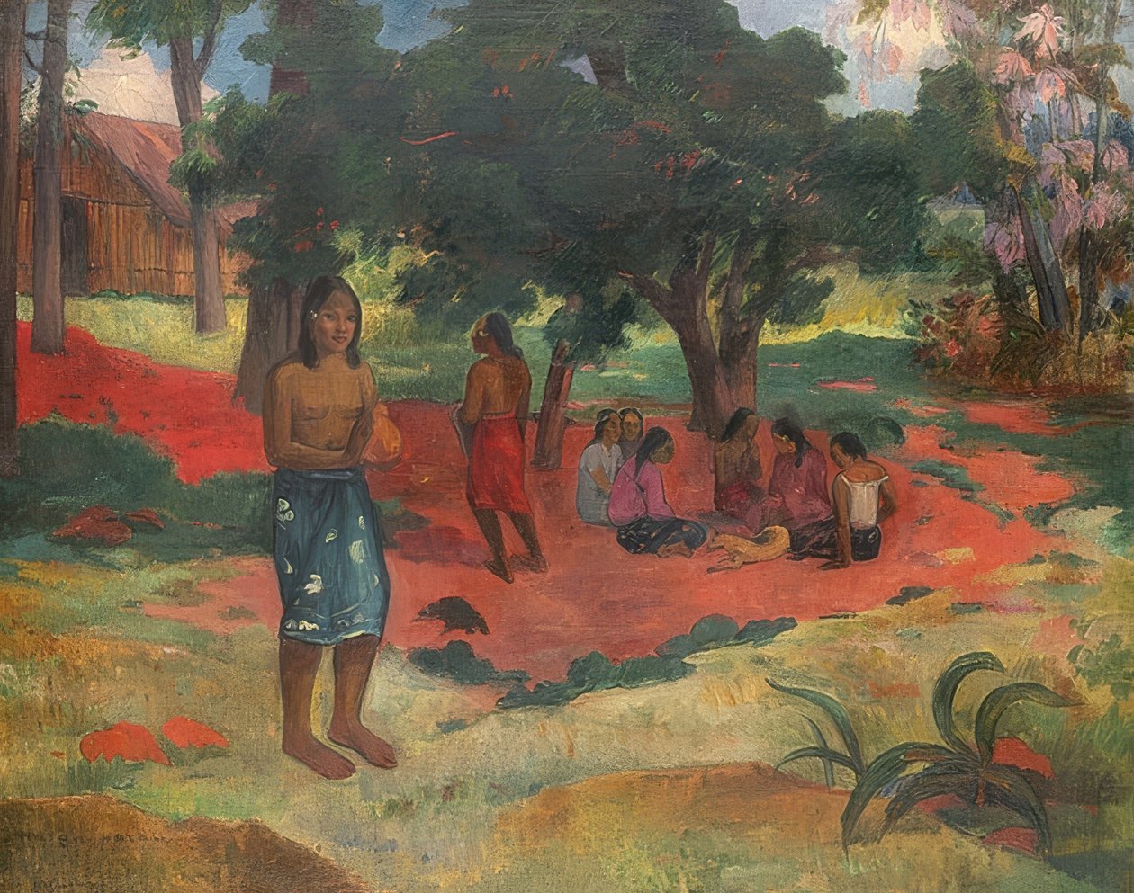 Parau Parau (Fısıldayan sözler). 1892 by Paul Gauguin