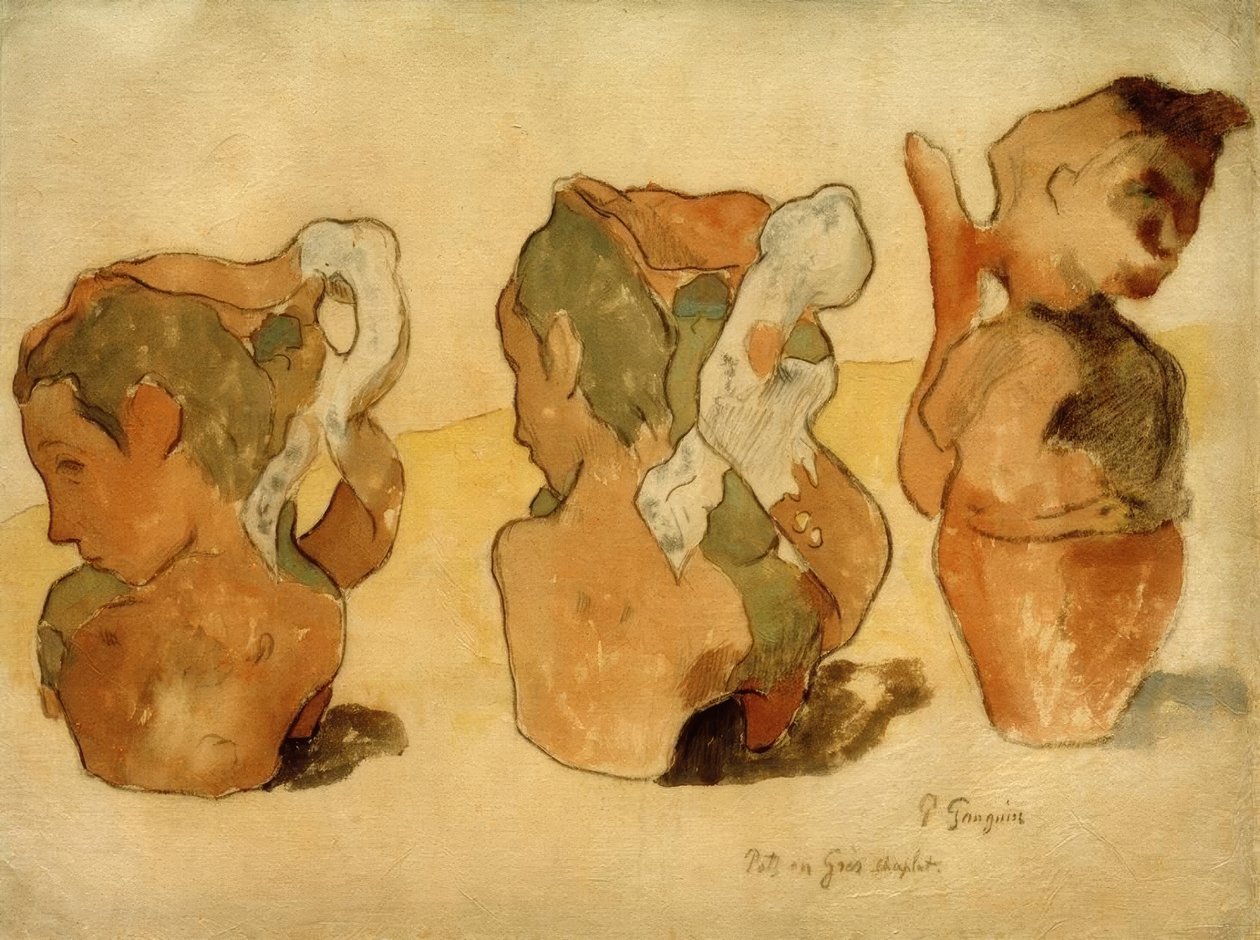 Kumtaşı kaplar by Paul Gauguin