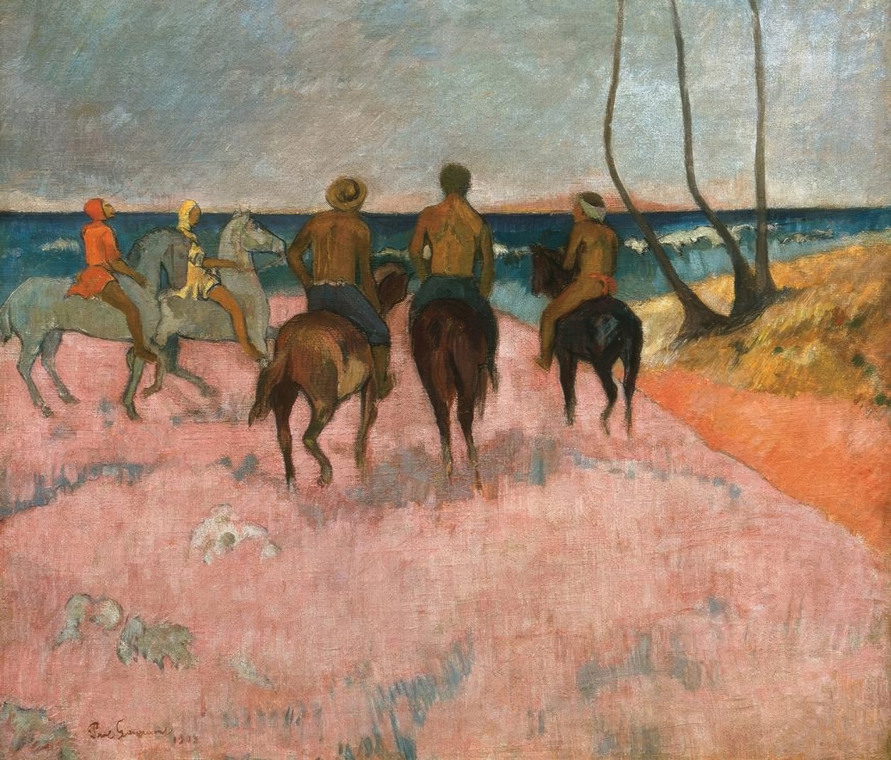 Sahilde at binicisi by Paul Gauguin