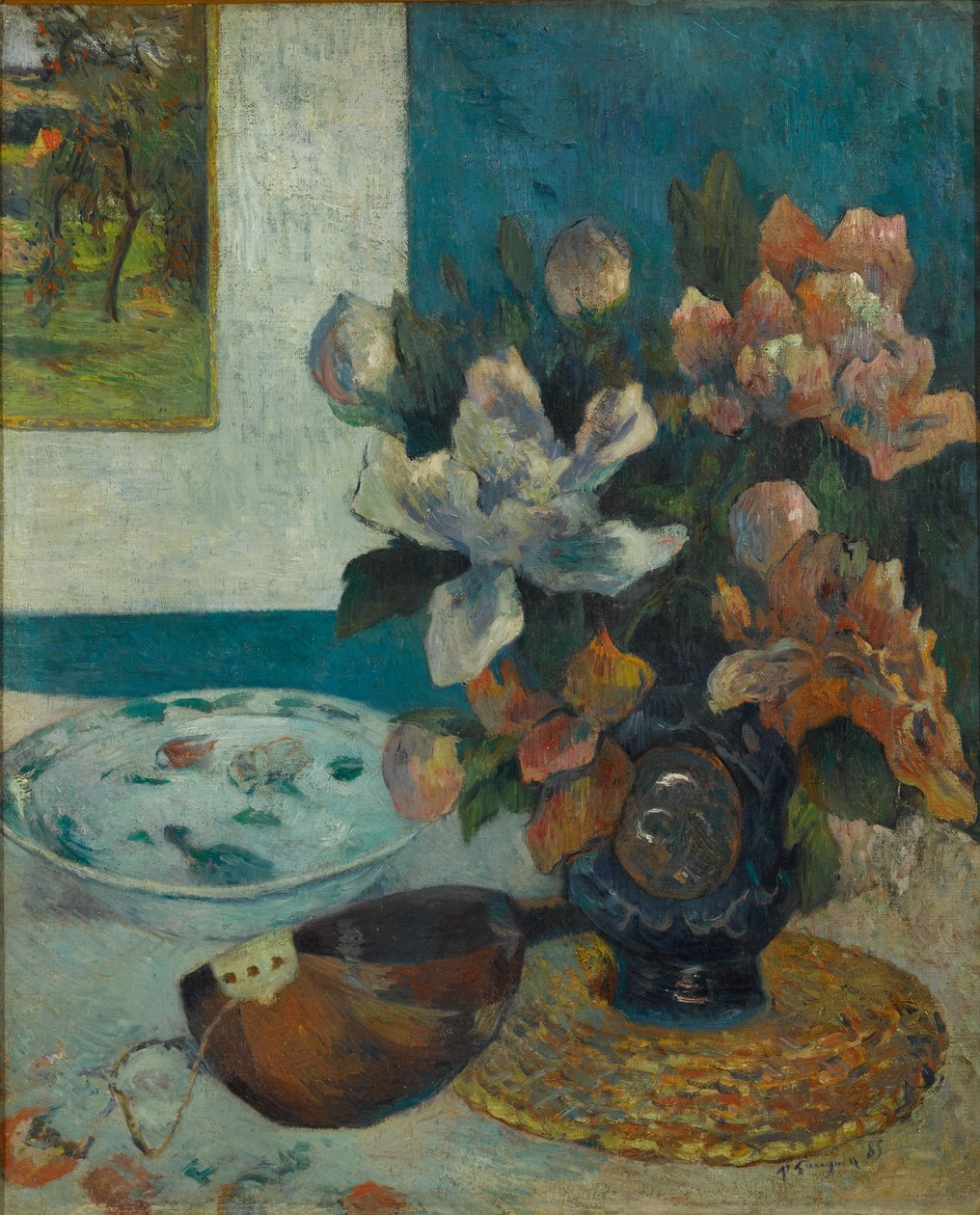 Mandolin ile Natürmort, 1885. by Paul Gauguin