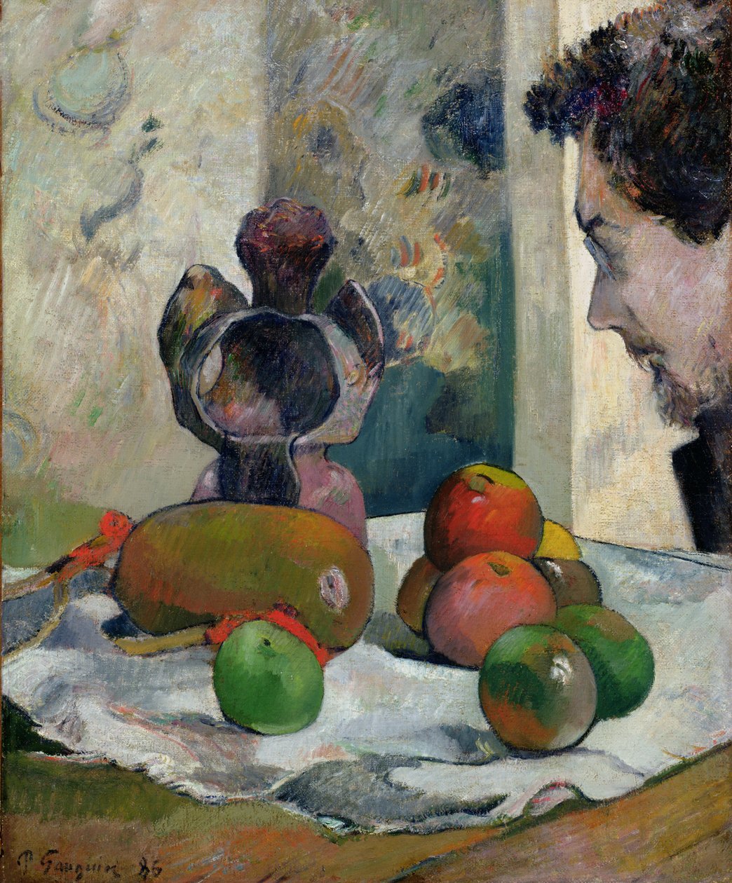 Laval Profili ile Natürmort by Paul Gauguin