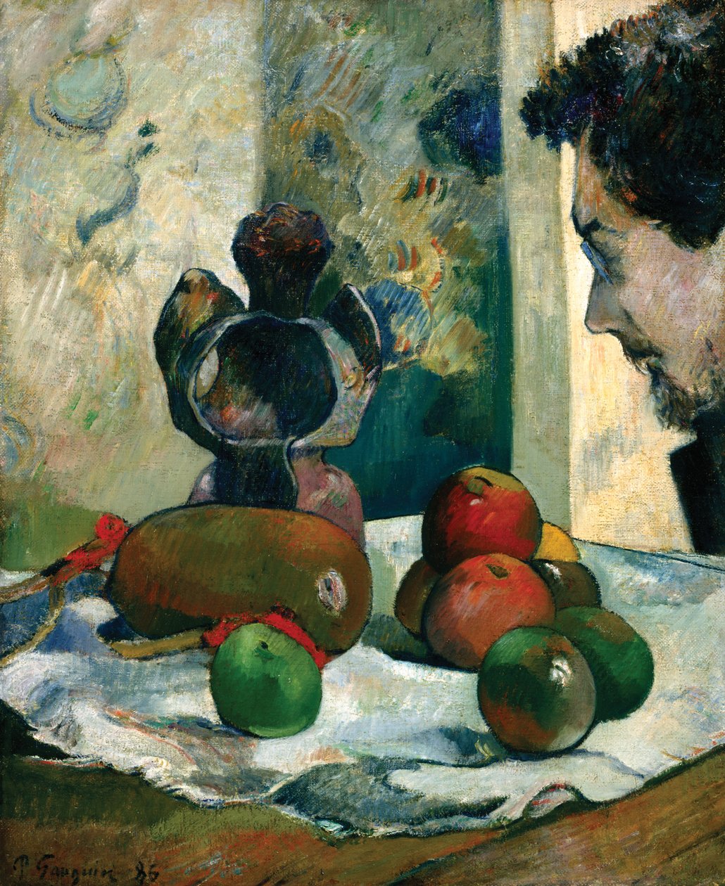 Laval Profili ile Natürmort by Paul Gauguin