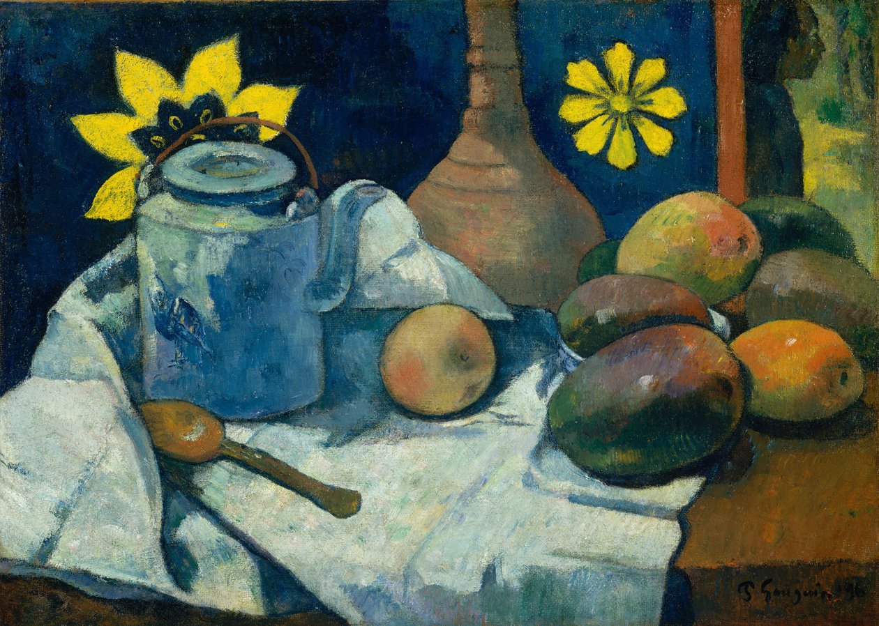 Çaydanlık ve Meyveli Natürmort, 1896 by Paul Gauguin