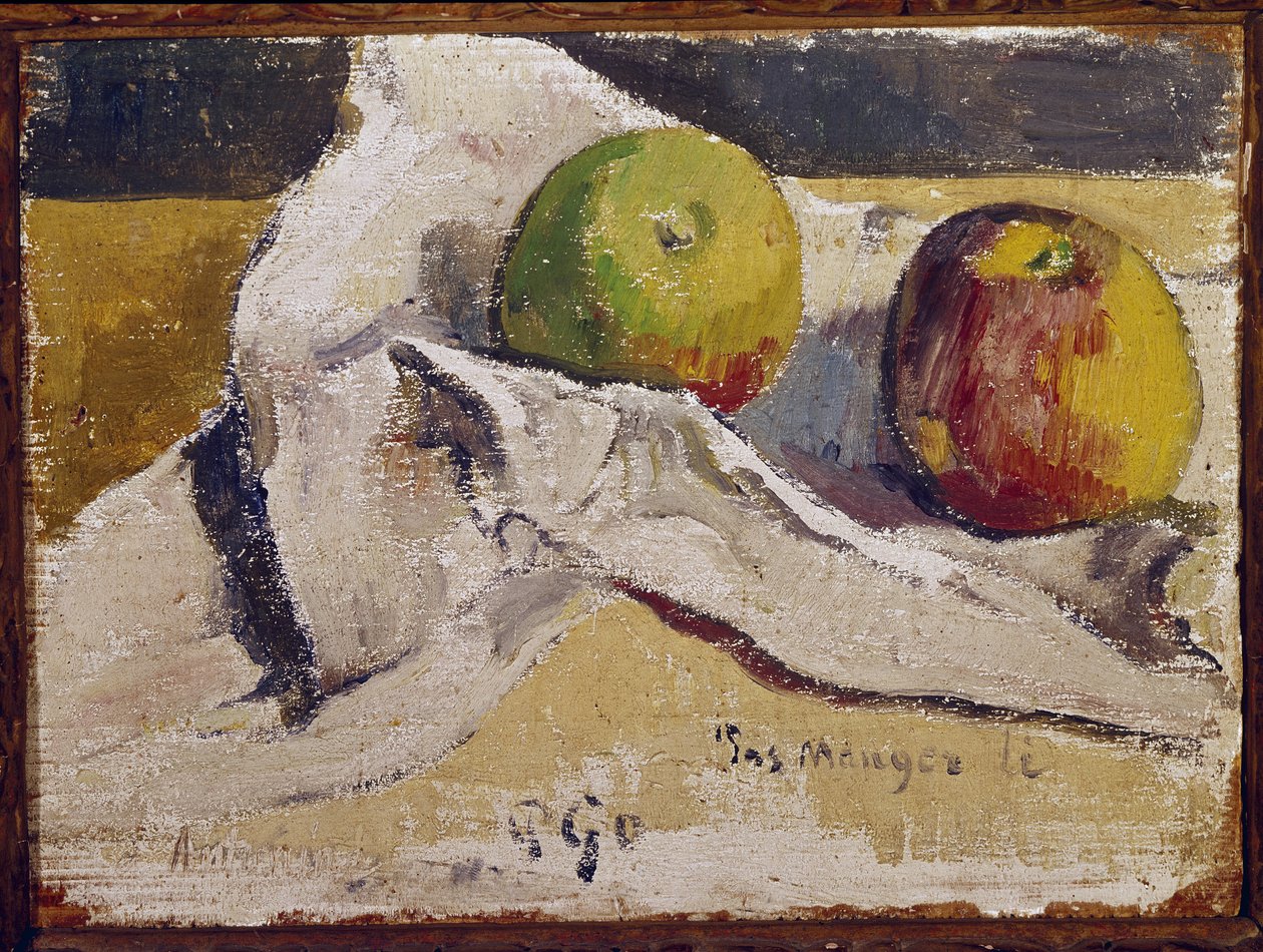 Elmalı natürmort (tuval üzerine yağlı boya by Paul Gauguin