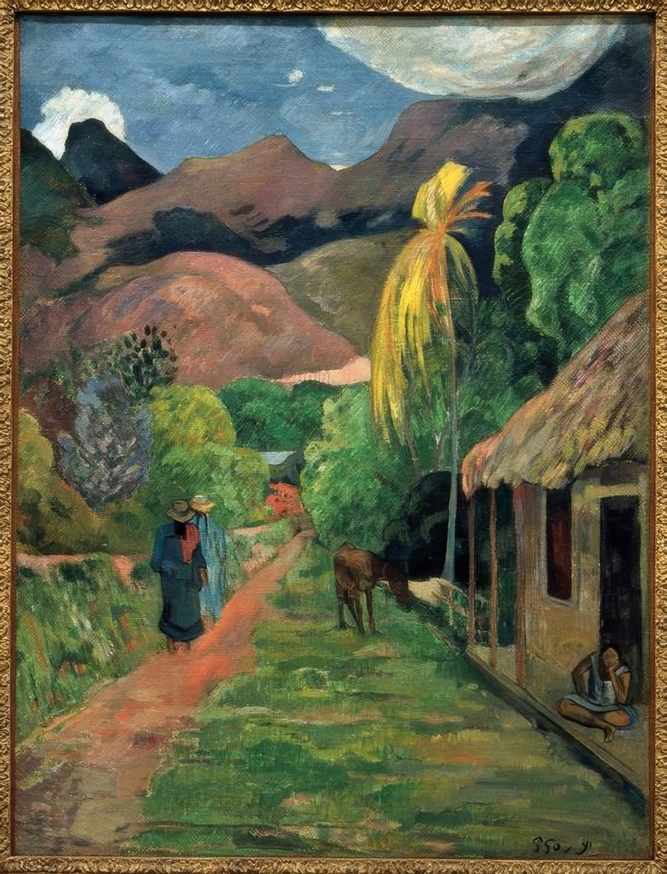 Dağlara giden yol by Paul Gauguin
