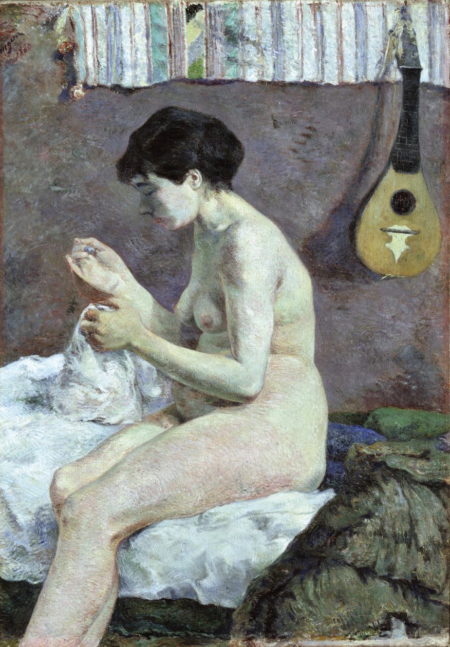 Çıplak Suzanne dikişinin incelenmesi. by Paul Gauguin