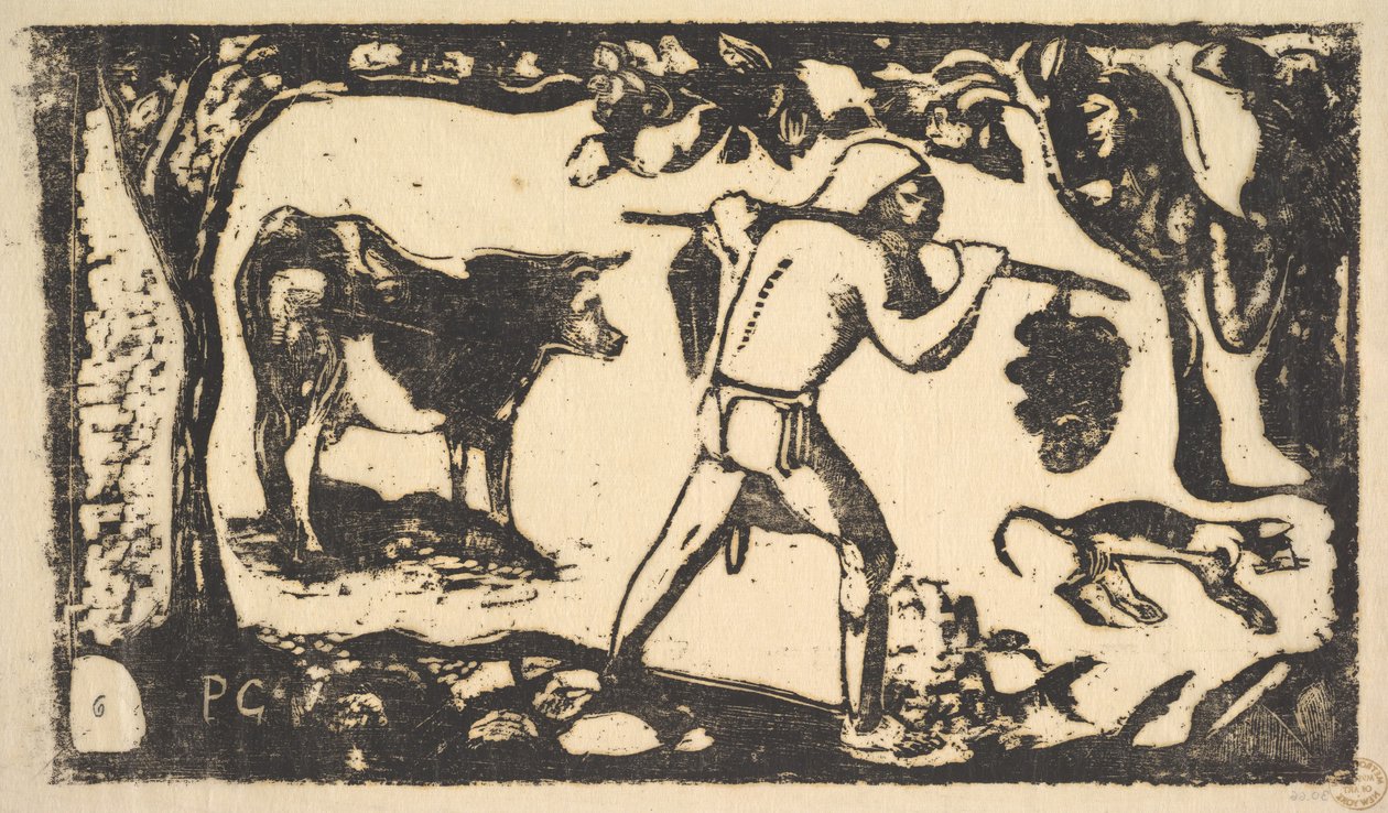 Tahiti Taşıyan Muz, 1898-99. by Paul Gauguin